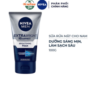 Sữa rửa mặt Nivea Men Giúp Sáng Da Cho Nam 100g